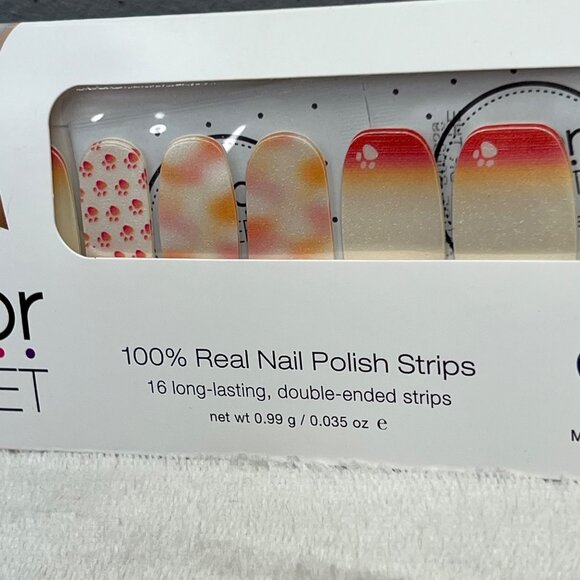 Color Street Nail Polish Strips Paws for the Cause 16 Double End NIP Dog Print - Picture 2 of 4